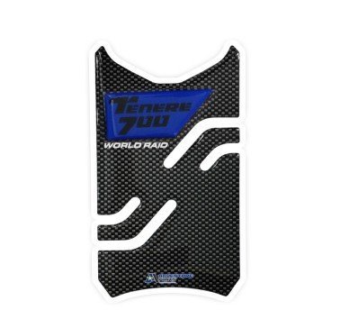 Protector de depósito carbono / azul para Yamaha Tenere 700