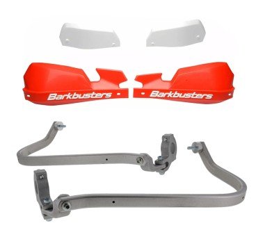 Barkbusters kit de paramanos VPS rojos Yamaha XT 660 R / KTM 390 / Himalayan
