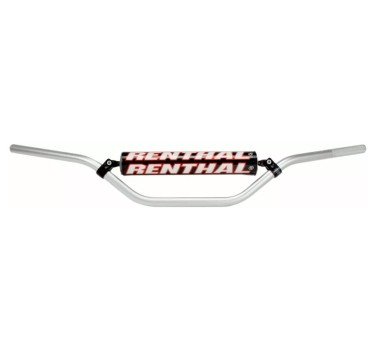 Manillar Renthal 22mm enduro gris con protector negro 693-01-SI-01-185