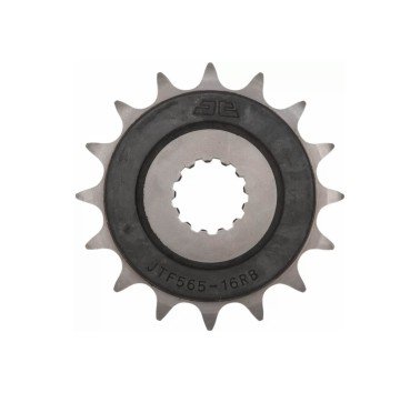 Piñón JT acero de 16 dientes JTF565.16RB versión engomado