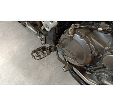 SW-Motech kit de reposapies (negros) para off-road y turismo Yamaha XT 660 R / Z Tenere