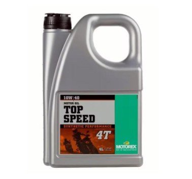 Aceite motor 4T. Motorex Top Speed 10w40. 100% sintético. 4 litros