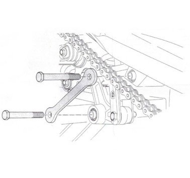 Bieletas reducción de altura -3 cm Yamaha Tenere 700