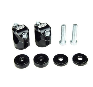 Torretas de manillar negras para KTM 690 Enduro (19-24) / Husq 701 (16-24)