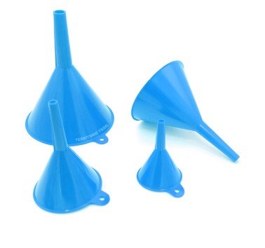 Juego de 4 embudos de tamaños variados