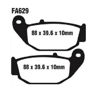 Pastillas de freno trasero sinterizadas EBC FA629HH