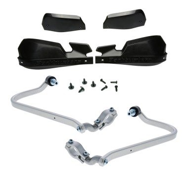 Barkbusters kit de paramanos VPS negros (letras negras) Yamaha Tenere 700 (2025)