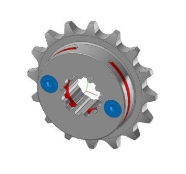 Piñón KKBIKE 208-15T de 15 dientes