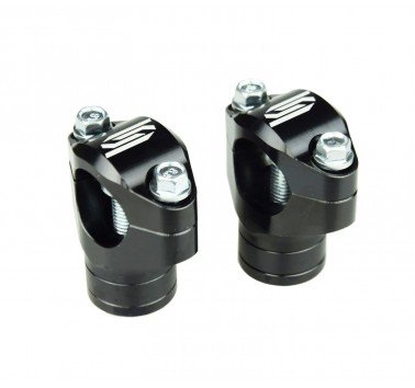 Torretas de manillar negras para KTM 690 Enduro (19-24) / Husq 701 (16-24)