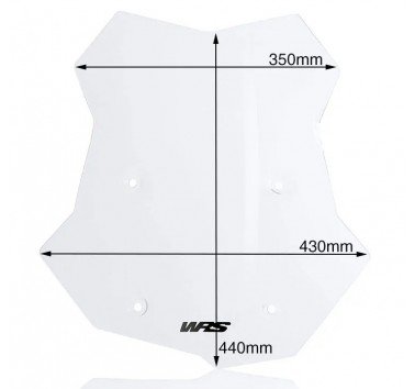 WRS pantalla elevada transparente BMW F 750 / 850 GS