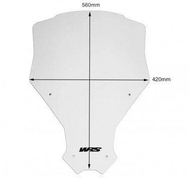 WRS pantalla elevada transparente Honda CRF 1100 Africa Twin (20-23)