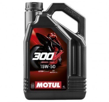 Aceite motor 4T. Motul 300V FL Road Racing 15W50. 4 Litros