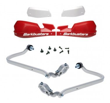 Kit de paramanos Barkbusters VPS rojos Yamaha Tenere 700 (2025-26)