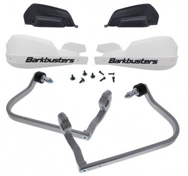 Kit de paramanos Barkbusters VPS blancos Suzuki V-Strom 1050