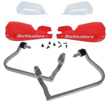 Kit de paramanos Barkbusters VPS rojos Suzuki V-Strom 1050