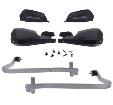 Barkbusters paramanos negros (letras negras) VPS para Royal Enfield Himalayan 450