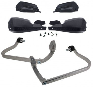 Barkbusters kit de paramanos VPS negros (letras negras) CFMoto 450 MT