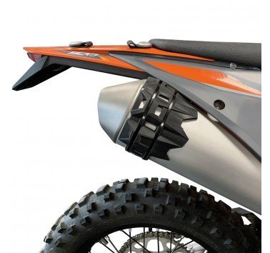 Acerbis protector de escape negro contra golpes y calor
