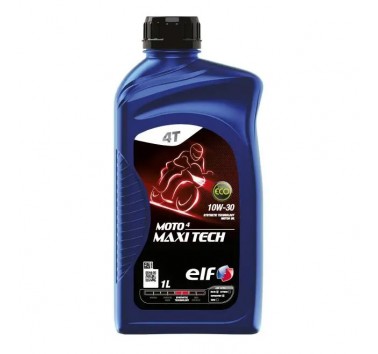 Aceite motor ELF 4 MAXI Tech 10W-30. 100% sintético. 1 litro