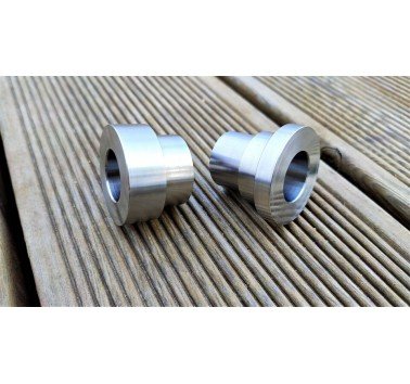 Juego de espaciadores de acero inoxidable para rueda trasera AJP PR7 650 (2022-26)