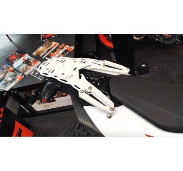 Portaequipajes 3DMoto blanco para KTM 690 Enduro (2019-26)