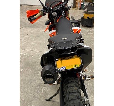 Portaequipajes 3DMoto blanco para KTM 690 Enduro (2019-26)