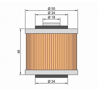 Filtro de aceite original Yamaha 4x7134409000