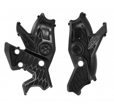 Acerbis 0024666090 juego protectores de chasis negros