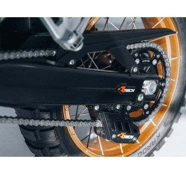 Protectores de basculante RaceTech negros Kove 800 X Pro / Rally