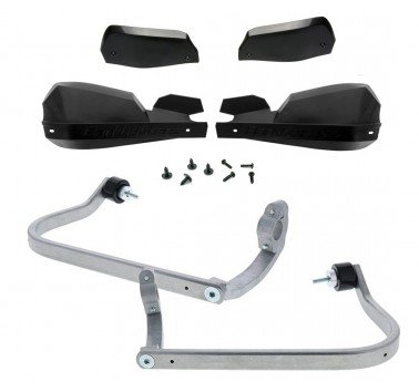 Barkbusters kit de paramanos VPS negros (letras negras) Honda Transalp 750