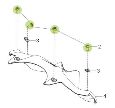 Tornillo para tapa filtro de aire Kove 800 X Pro / Rally