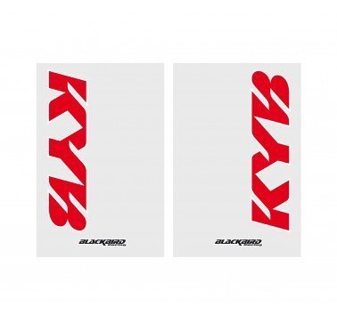 Juego adhesivos barras horquilla logo Kayaba transparentes