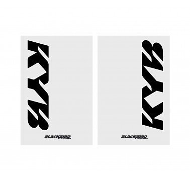 Juego adhesivos barras horquilla logo Kayaba transparentes