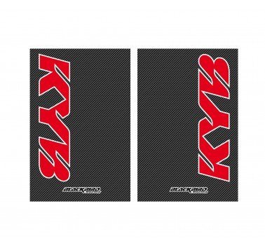 Juego adhesivos barras horquilla logo Kayaba carbon