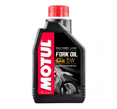 Aceite de horquilla Motul. Sintético SAE 5w. 1 litro
