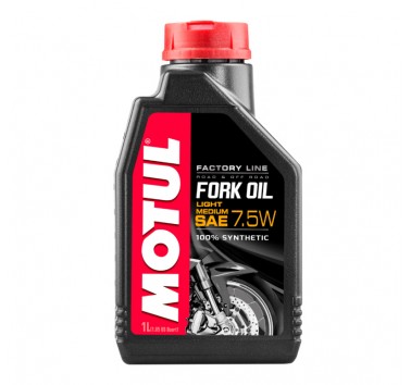 Aceite de horquilla Motul. sintético SAE 7,5w. 1 litro