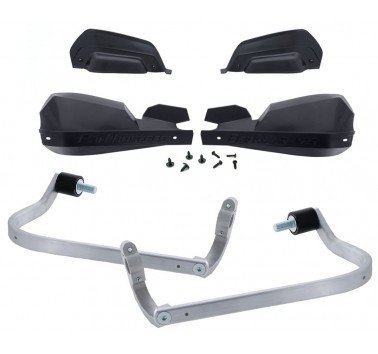 Kit de paramanos Barkbusters VPS negros (letras negras) Suzuki DRZ-4S