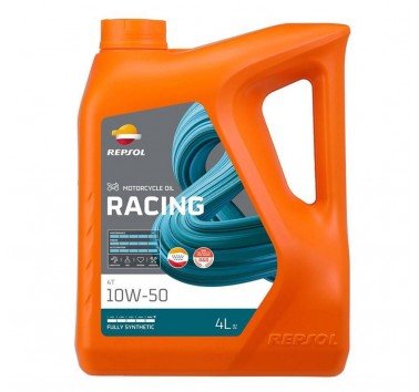 Aceite motor Repsol Racing 4T 10W-50 100% sintético. 4 Litros