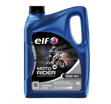 Aceite motor 4T. ELF 4 Road 10w40. 100% sintético. 4 litros
