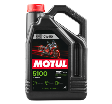 Aceite motor 4T. Motul 5100 10w50. h-c sintético. 4litros