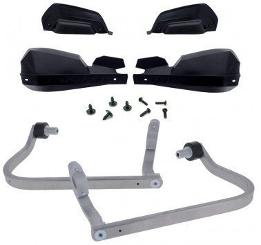 Kit de paramanos Barkbusters VPS negros (letras negras) Voge 300 / 525