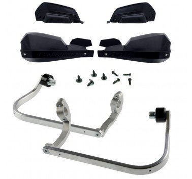Barkbusters kit de paramanos VPS negros (letras negras) Honda CRF 1000 Africa Twin