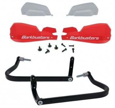 Barkbusters kit de paramanos VPS rojos para BMW F750GS / F850GS / R1250GS