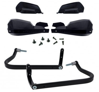 Barkbusters kit de paramanos VPS negros para BMW F750GS / F850GS / R1250GS