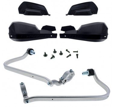 Barkbusters kit de paramanos VPS negros (letras negras) Yamaha Tenere 700 (19-24)