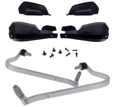 Barkbusters kit de paramanos VPS negros (letras negras) Yamaha Tenere 700 (2025)