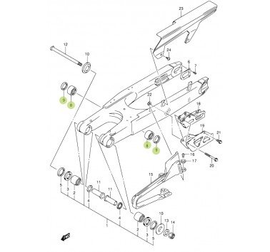 Kit 27-1043 reparación de bieleta Suzuki DRZ400