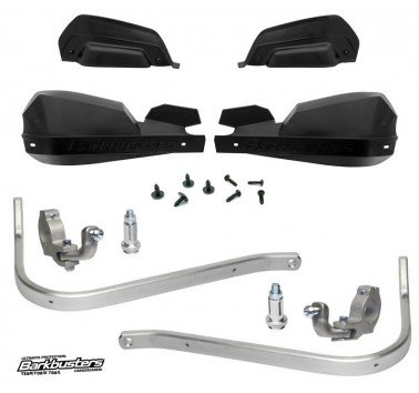Barkbusters kit de paramanos VPS negros con barras de aluminio negras