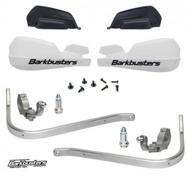 Barkbusters kit de paramanos VPS blancos con barras de aluminio