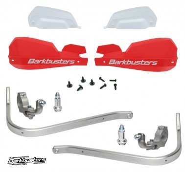 Barkbusters kit de paramanos VPS rojos con barras de aluminio